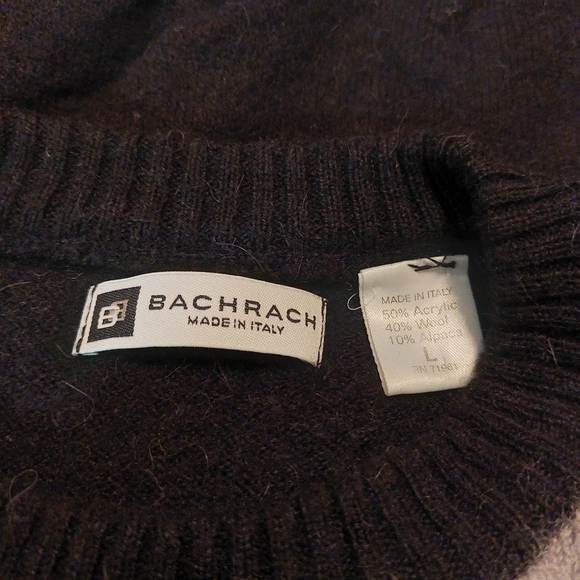 Bachrach MENS LONG SLEEVE WOOL BLEND SWEATER- L - Picture 4 of 4
